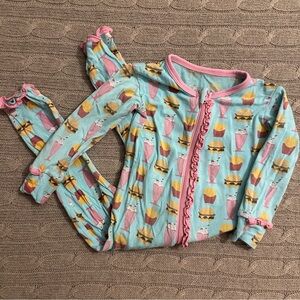 Kickee Pants Blue and Pink Kids Pajamas